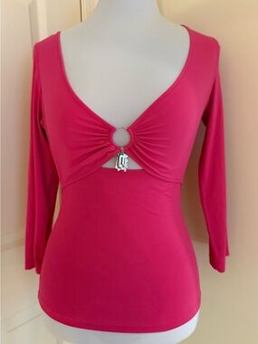 VERSACE DRESSY TOP FUCHSIA COLOR SIZE S/M
